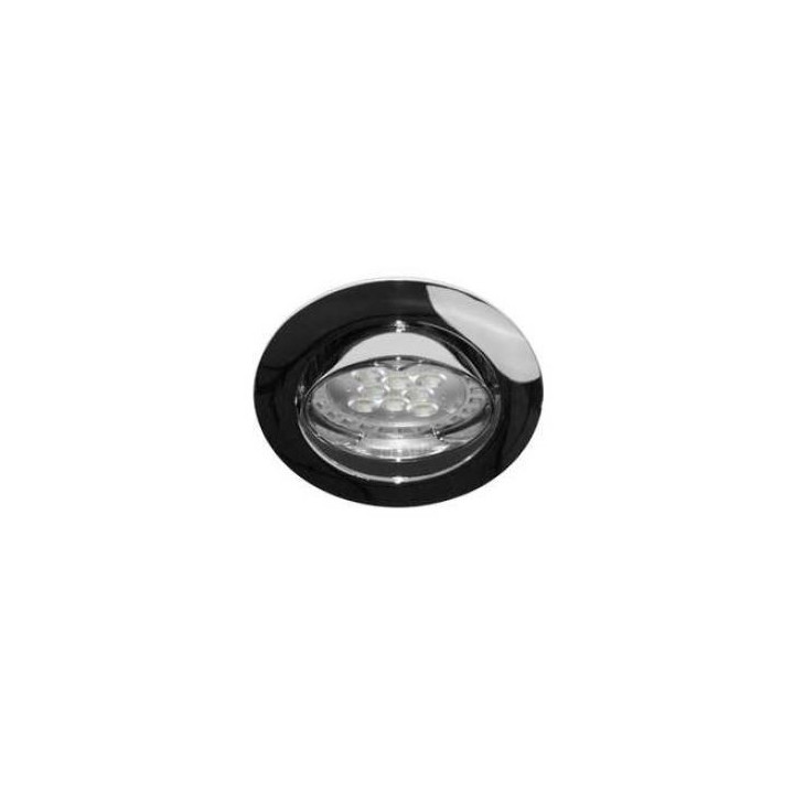 Spot LED KSA1012 R - GU10 - Orientable  - 50W - Rond - Chrome - Sans ampoule