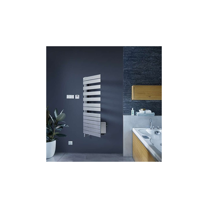 Sèche-serviettes - Régate Twist +Air - 750+1000W - Blanc - Pivot à droite - Commande IRS