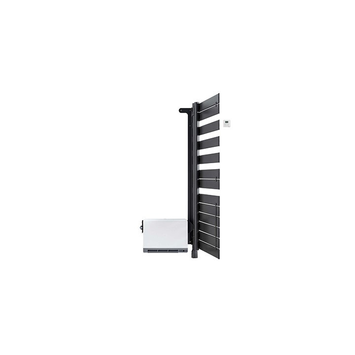 Sèche-serviettes - Régate Twist +Air - 1000+1000W - Blanc - Pivot à gauche - Commande IRS