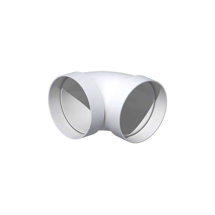 Coude circulaire 90° CDC 100 pour conduits rigides ronds PVC - ø100mm