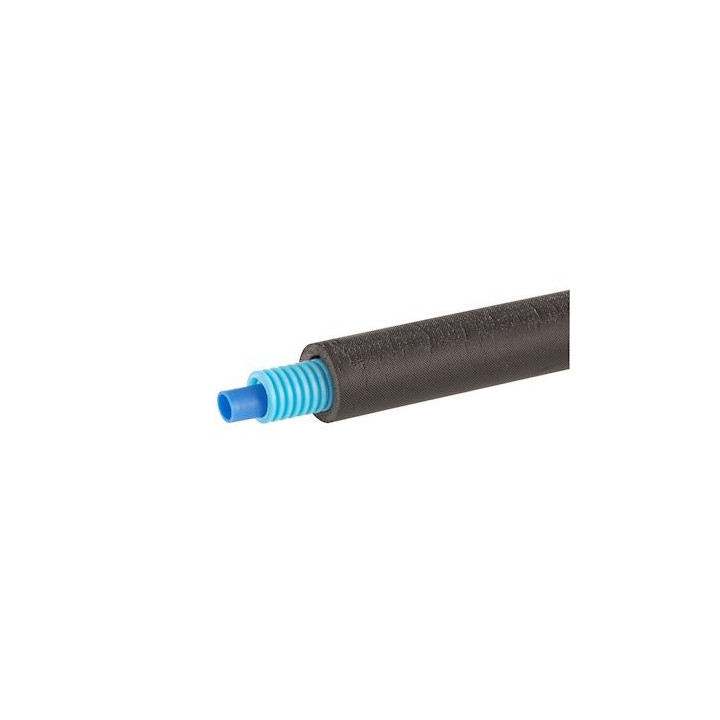 Tube PER gainé isolé bleu 16x1,5- 5x50m