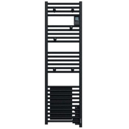 Sèche-serviettes électrique Doris -  500W - Noir - Étroit - Sans soufflerie