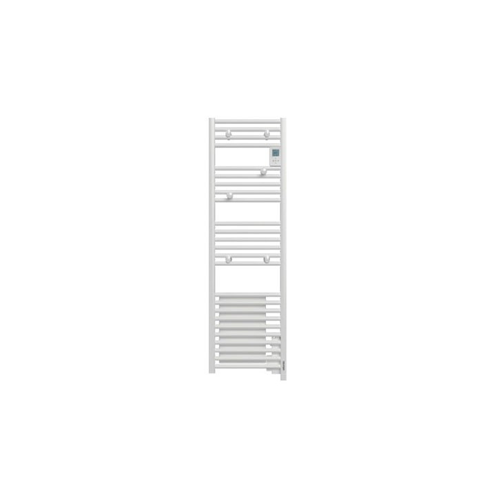 Sèche-serviettes électrique Doris -  300+1000W - Blanc carat - Étroit - Avec soufflerie