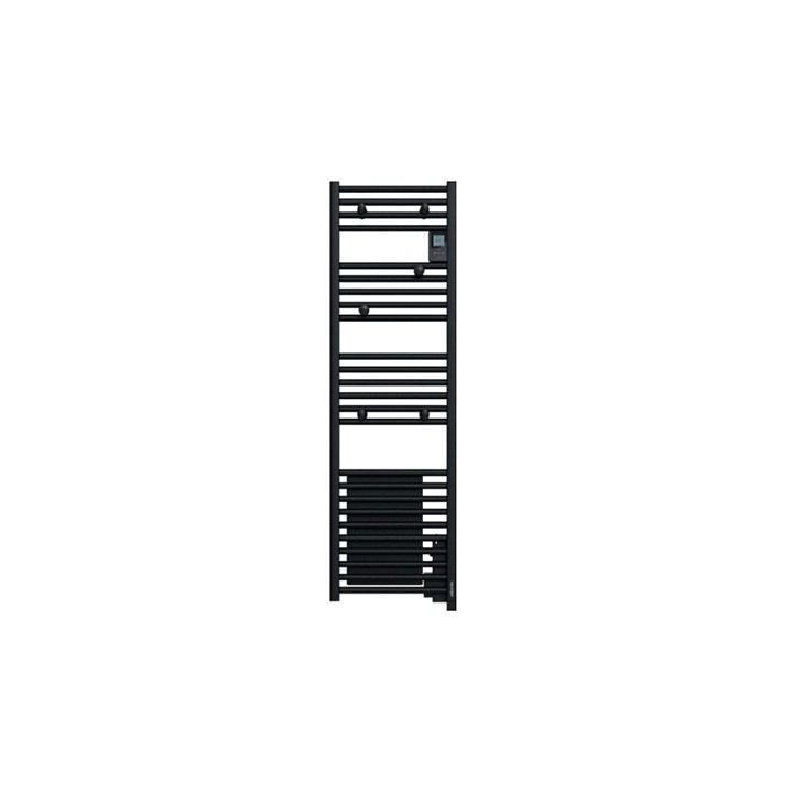 Sèche-serviettes électrique Doris -  300+1000W - Noir - Étroit - Avec soufflerie