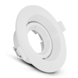 Support de spot Vision EL base luminance - Rond - Orientable -  ∅ 110mm - IP20 - Blanc