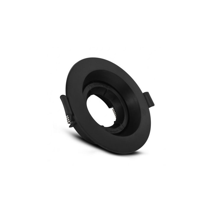 Support de spot Vision EL base luminance - Rond - Orientable -  ∅ 110mm - IP20 - Noir