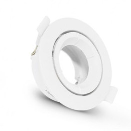 Support de spot Vision EL plafond - Rond - Orientable -  ∅90mm - IP20 - Blanc