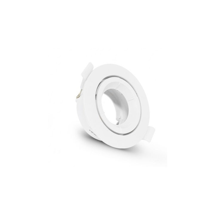 Support de spot Vision EL plafond - Rond - Orientable -  ∅90mm - IP20 - Blanc