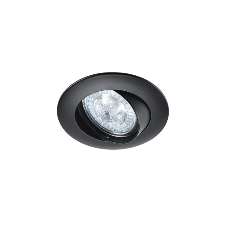 Spot encastré Aric - LUNAR - 230V - GU10 - basculant - sans lampe - Noir 