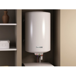 Chauffe-eau électrique Duralis - vertical - mural - compact -100L -1200W - 570x780mm - Blanc