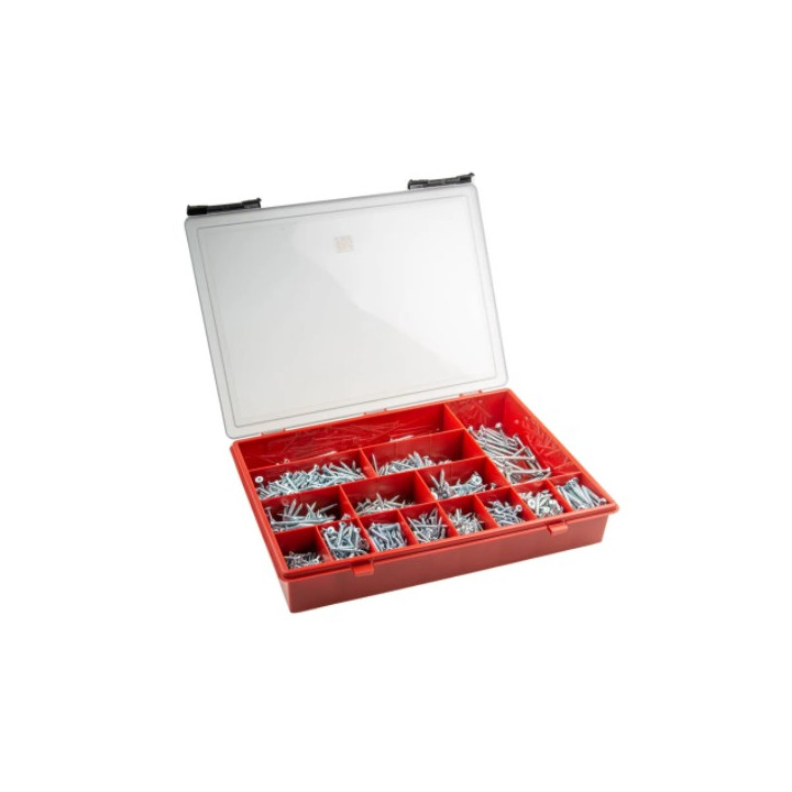 Kit de vis à bois  RS Pro - Tête fraisée/ ronde - Acier  - N°6,8,10