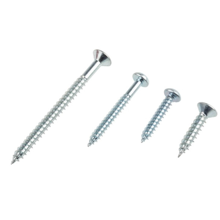 Kit de vis à bois  tête ronde ou fraisée, pz ou fendue RS Pro