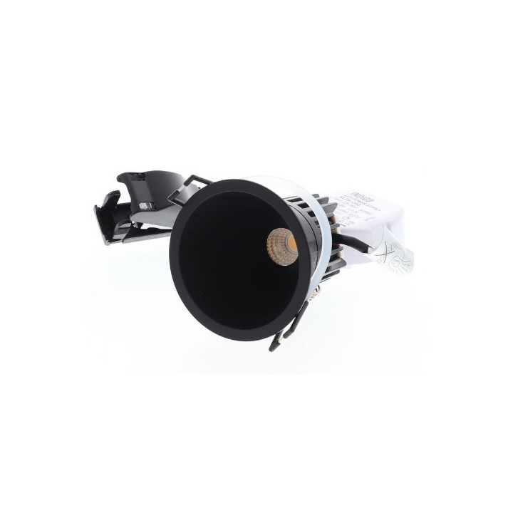 Spot noir rond fixe SWEET RD Indigo - 2700K - 365Lm - 8W - Ø68 