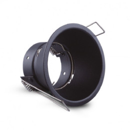 Support de spot encastrable BBC - Rond - ∅ 83mm - IP20 - Noir