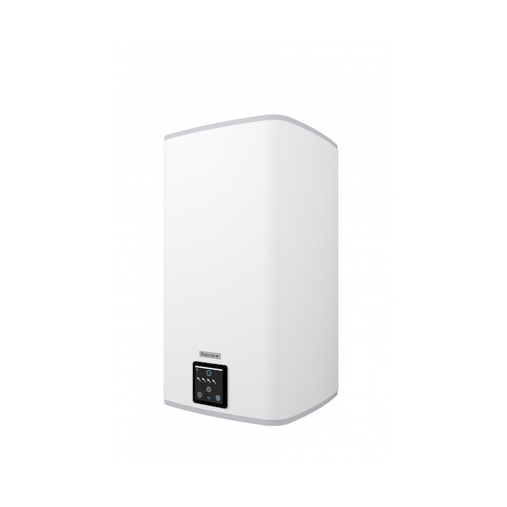 Chauffe-eau électrique connecté Linéo - 2400W - Carré vertical mural - 100L - 5 personnes - Blanc