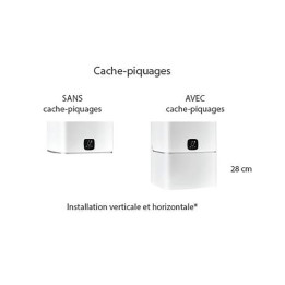cache piquages blanc carré Atlantic
