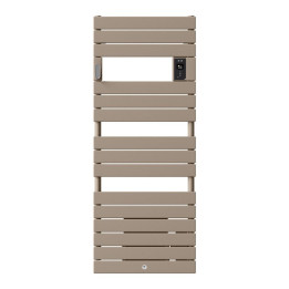 Radiateur sèche-serviettes électrique Riviera 2 - Sans soufflerie - 1000W - Brun sable