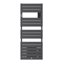 Radiateur sèche-serviettes électrique Riviera 2 - Sans soufflerie - 1000W - Gris menhir