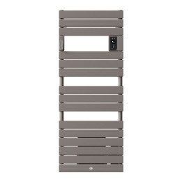 Radiateur sèche-serviettes électrique Riviera 2 - Sans soufflerie - 1000W - Gris roche