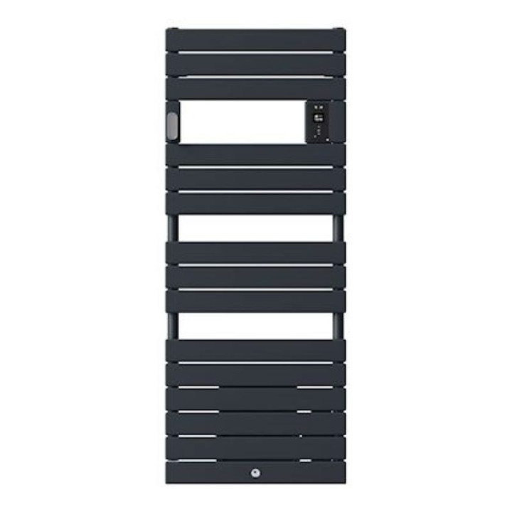 Radiateur sèche-serviettes électrique Riviera 2 - Sans soufflerie - 750W - Gris ardoise