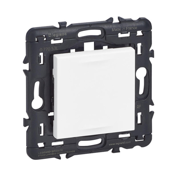 Commande sans fil sans pile Legrand - Self-e Mosaic with Netatmo - Pour éclairage et prises - Enjoliveur Blanc