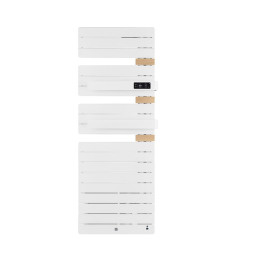 Sèche-serviettes connecté soufflant Allure 3 Virtuose - Mât à droite - 750+1000W - Blanc Satin