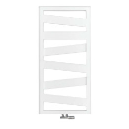 Sèche serviette eau chaude Kazeane Blanc Acova - Hauteur de 965 à 1661 mm - Puissance de 398 à 743 w