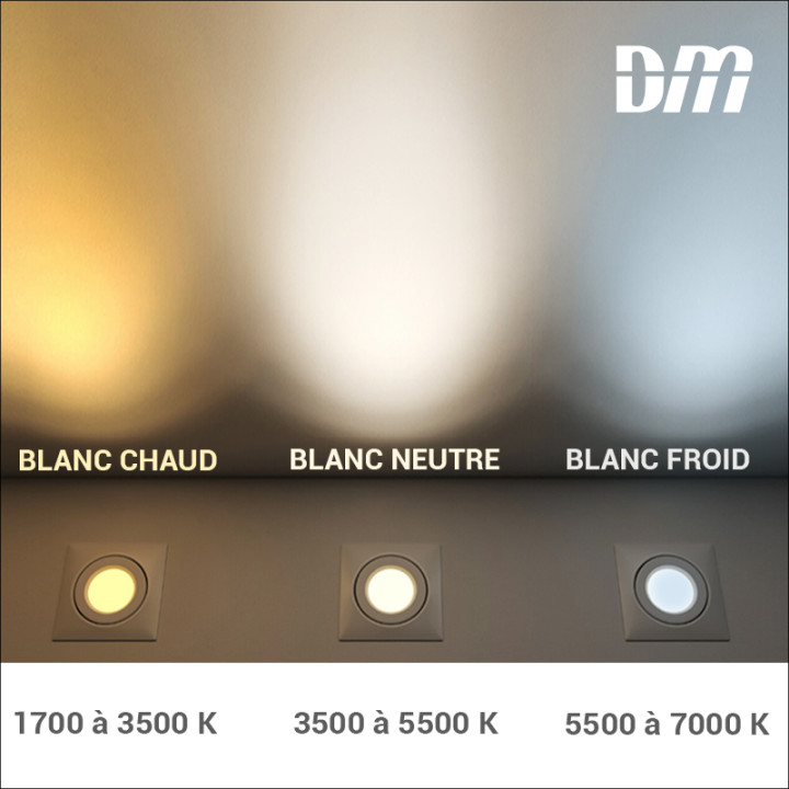 Ampoule LED GLASS GU10 - 5,5W - 3000K - 410lm - Dimmable
