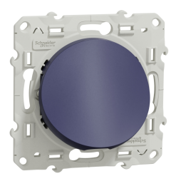 Sortie de câble Odace Schneider Electric - Cobalt - Fixation par vis