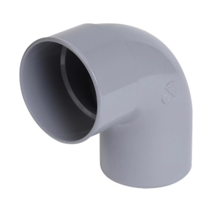 Raccord évacuation - Coude simple - Mâle femelle - 87.30° - 100mm