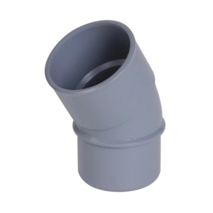 Raccord évacuation coude simple mâle femelle 30° 100mm