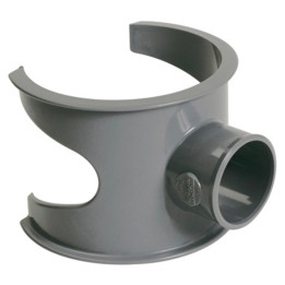 Raccord d'évacuation selle de branchement mâle femelle 90° 100-50mm