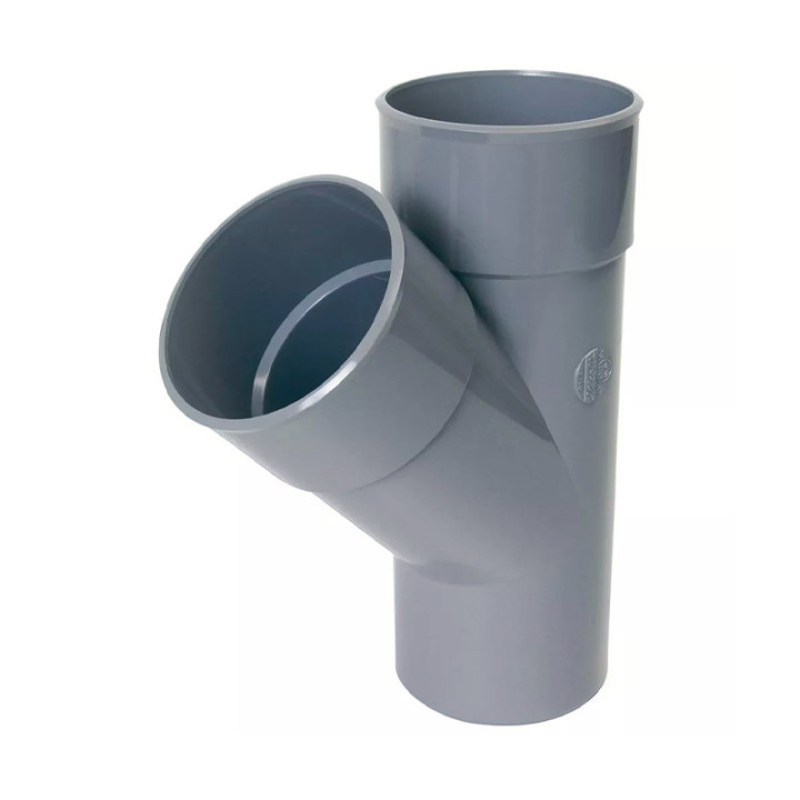 Raccord évacuation culotte simple mâle femelle 45° 40mm