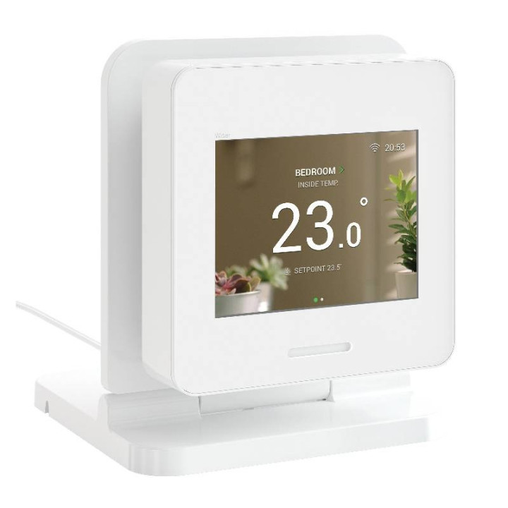 Station d'accueil Wiser Home Touch -  avec écran tactile - 5.1 Vcc -  Blanc