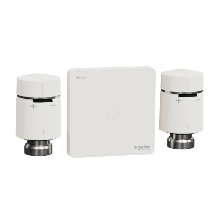 Kit thermostat Schneider connecté Wiser - Radiateur eau chaude
