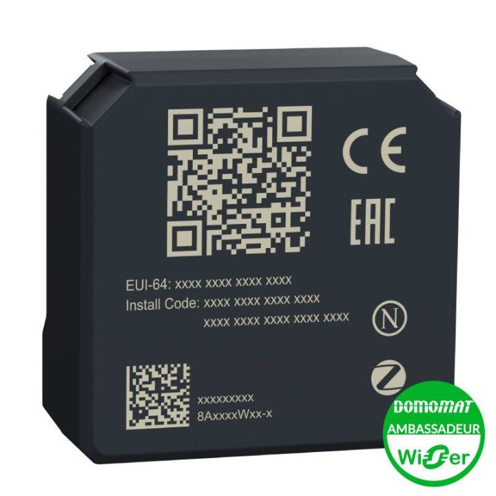 Micromodule encastré pour volet roulant Wiser -  4A - Zigbee - Gris foncé Wiser