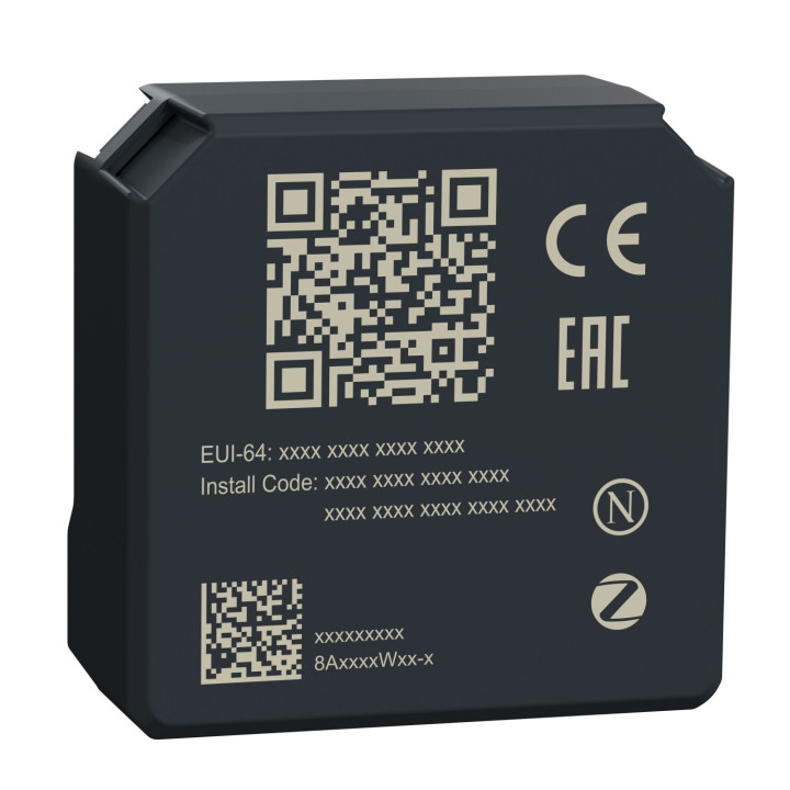 Micromodule encastré pour volet roulant Wiser -  4A - Zigbee - Gris foncé