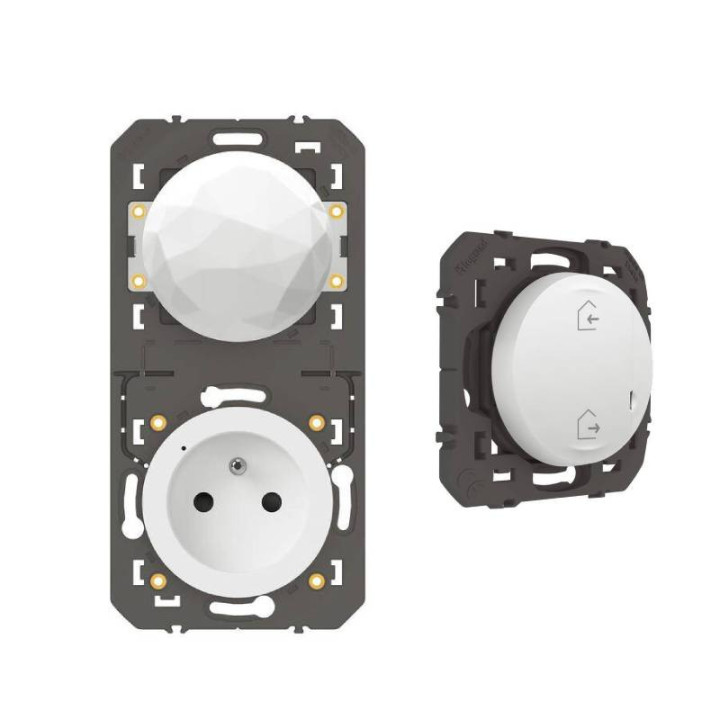 Pack de démarrage installation connectée Dooxie avec Netatmo 1 prise + 1 commande sans fils - Blanc