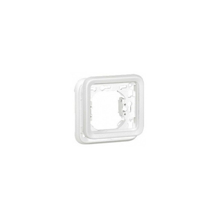 Support de plaque Plexo Legrand - IP55 - 1 poste - Blanc antimicrobien