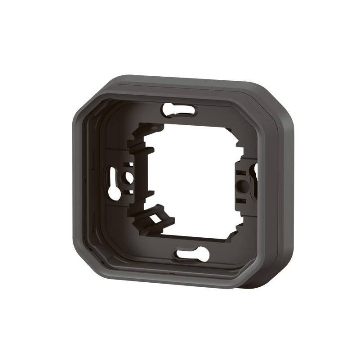 069606L - Support de plaque étanche Plexo Legrand - Pour montage encastré - 1 poste - Anthracite