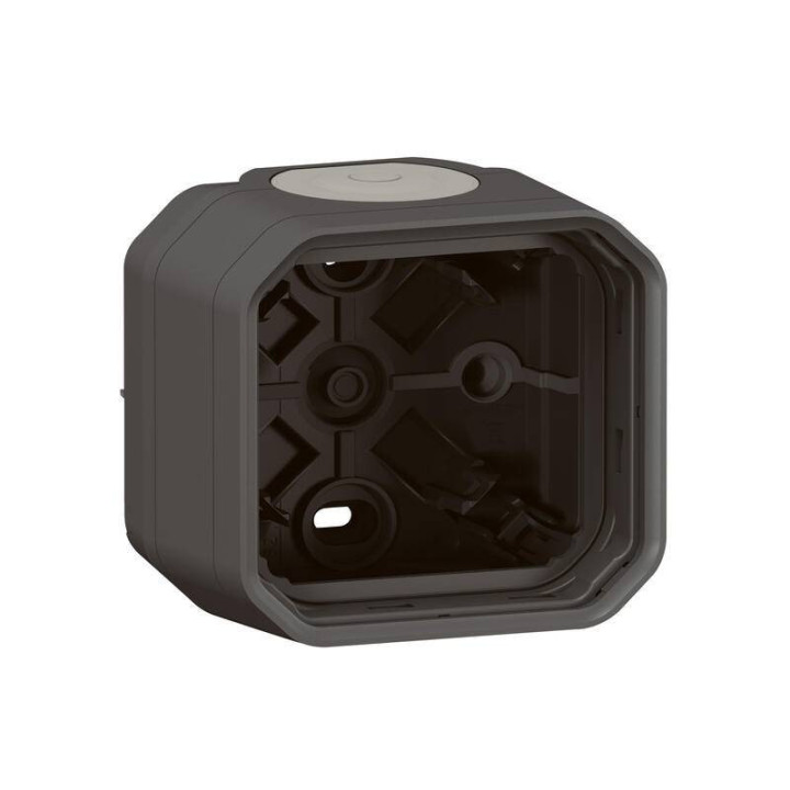 Boîtier étanche Plexo Legrand - Pour montage saillie - 1 poste - Anthracite - 069601L