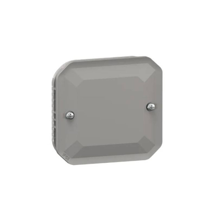 Obturateur étanche Plexo Legrand - Avec enjoliveur - Gris 069537L