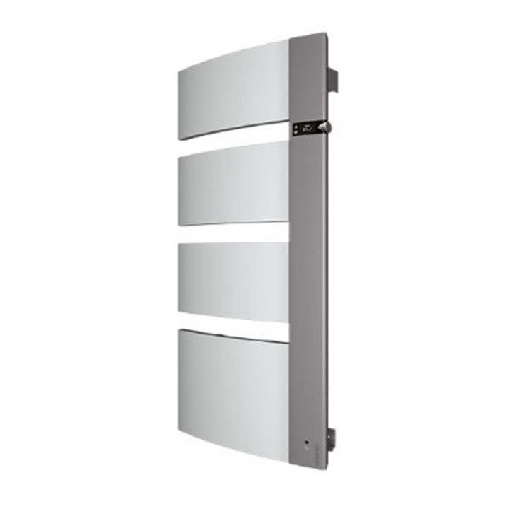 Sèche-serviette Atlantic Sensium avec enceintes Cabasse® intégrées et soufflerie - 750 + 1000W - Blanc - Mât à droite