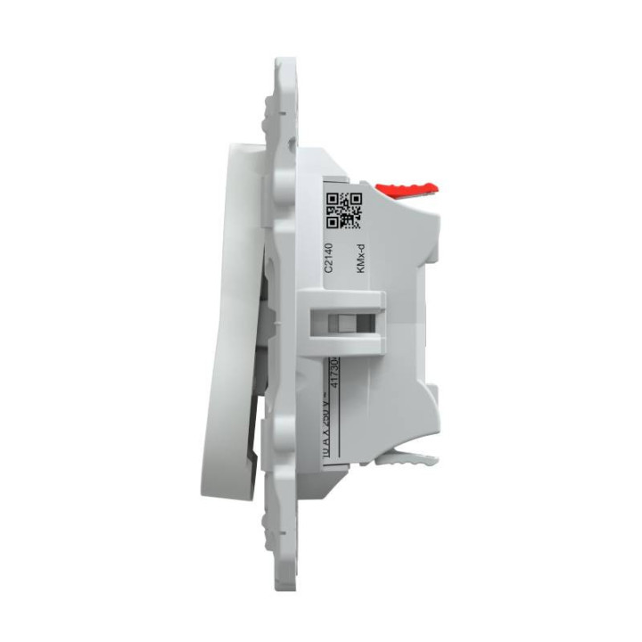 Interrupteur 2 boutons pour volets roulants Ovalis Schneider Electric - Faible profondeur