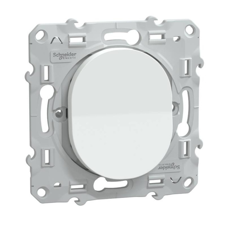 S320204 - Va et vient Ovalis Schneider Electric - 10 AX - 250V - Blanc