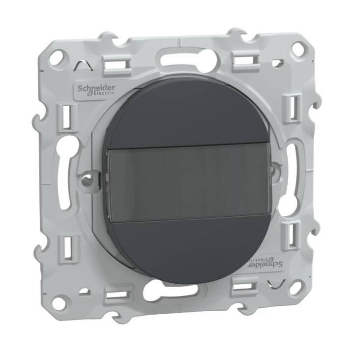 S340266 - Bouton poussoir à fermeture avec porte étiquette Ovalis Schneider Electric