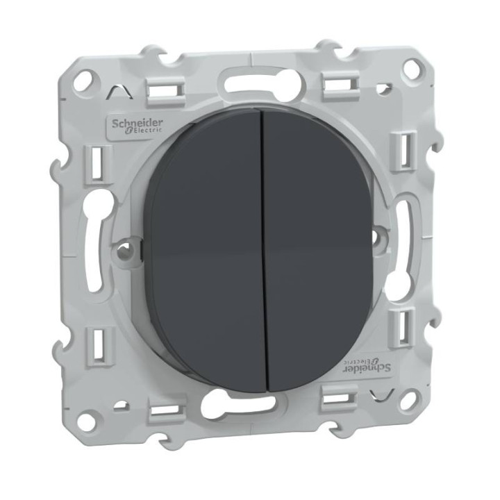 S340285 - Combiné va et vient + poussoir Ovalis Schneider Electric