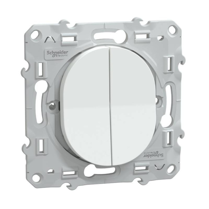 S320285 - Combiné va et vient + poussoir Ovalis Schneider Electric