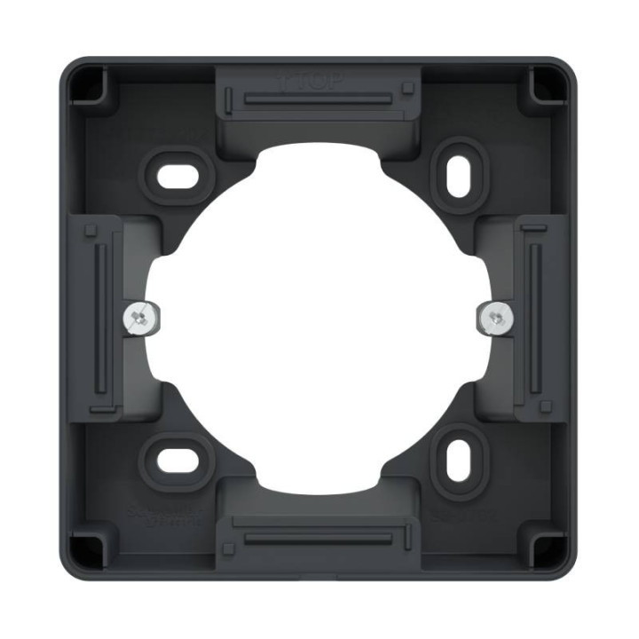Boite support 36mm Ovalis Schneider Electric - Pour montage en saillie - Anthracite