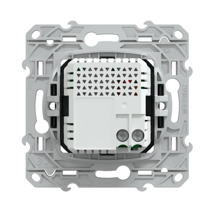 Double prise USB A+A Ovalis Schneider Electric - livrée avec son support de fixation - bornes automatiques